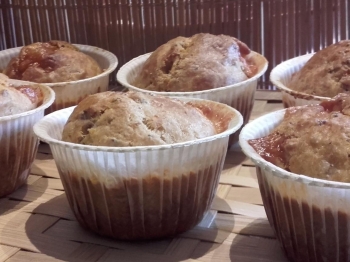 Muffin salati con salsiccia e provola